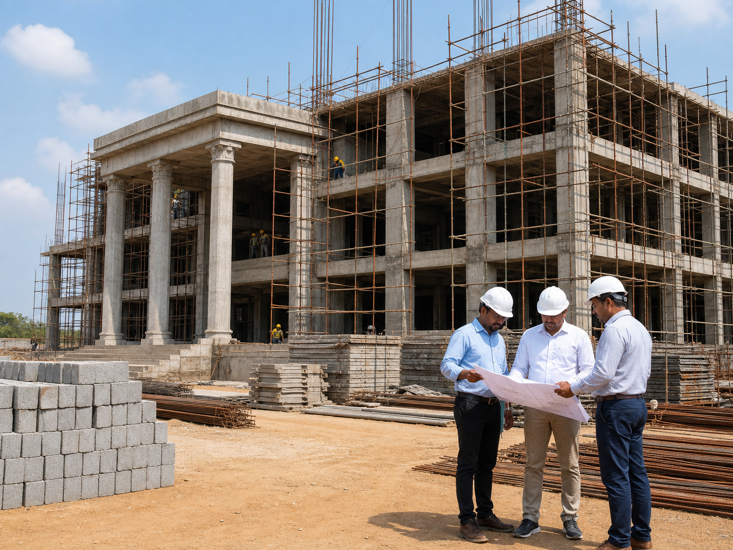 Government building construction site
